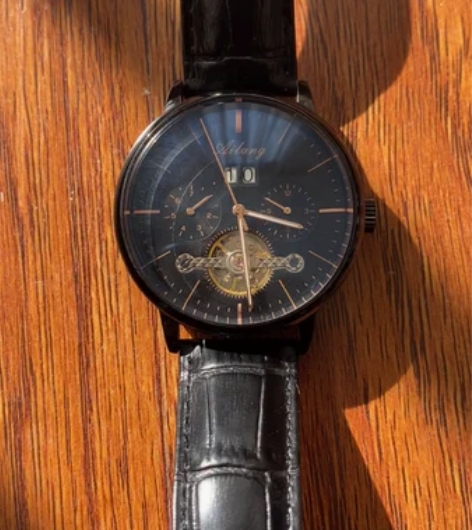 艾浪陀飞轮手表男士机械表全自动新款正品镂空...