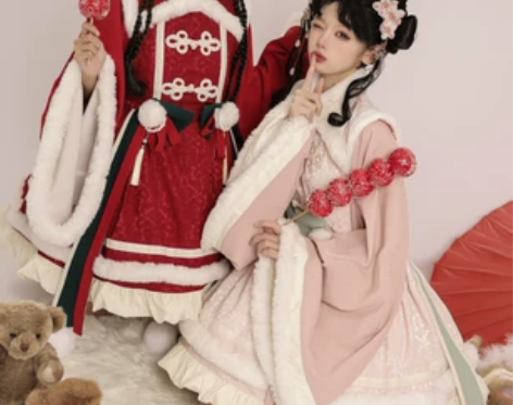 西瓜气泡水桃夭Lolita原创可爱小高腰O...