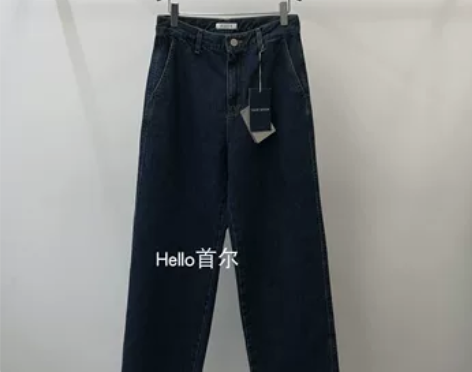 高腰显瘦百搭牛仔裤 hello首尔韩国东大...