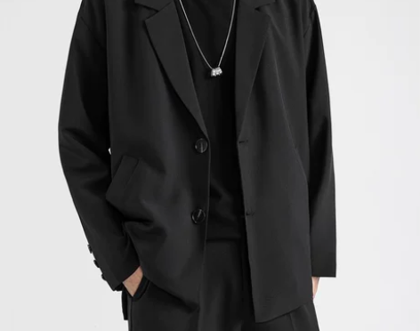 休闲西装外套男宽松韩版潮流春秋薄款小西服男...