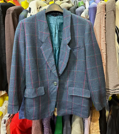 vintage古着日产羊毛西服文艺休时尚街...