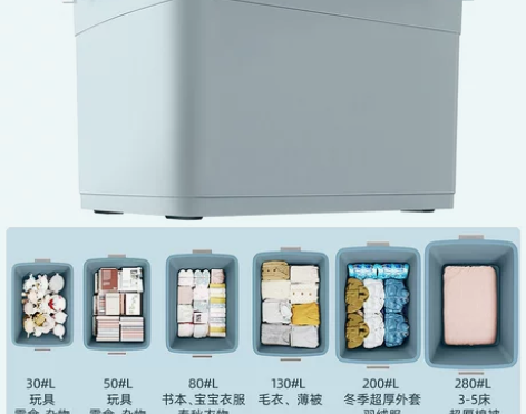 加厚特大号收纳箱塑料衣服储物盒衣物大号家用...