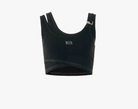 WESAME 22S/S 不规则假两件短款...