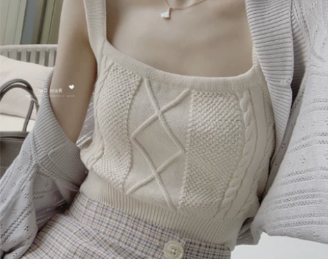 2021新款韩版修身学生打底短款麻花针织上...