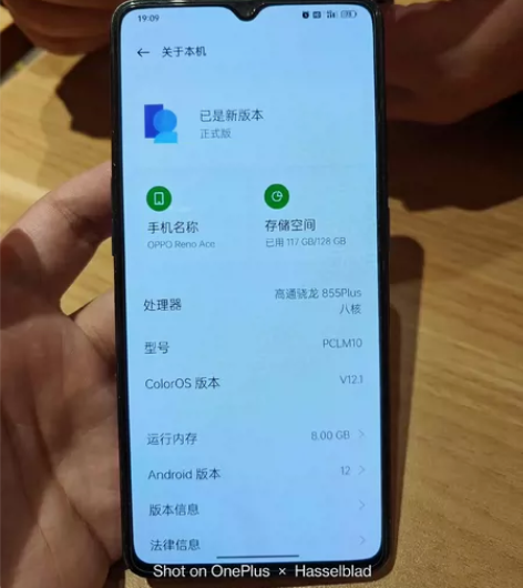 OPPO Reno ACE 8+128 功...