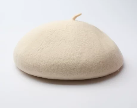 小红家 百搭羊毛贝雷帽女士复古毛呢休闲画家...