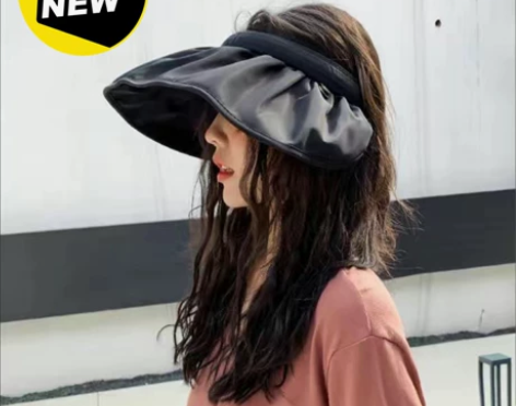 两用防紫外线大帽檐可扎马尾帽子夏季太阳帽大...