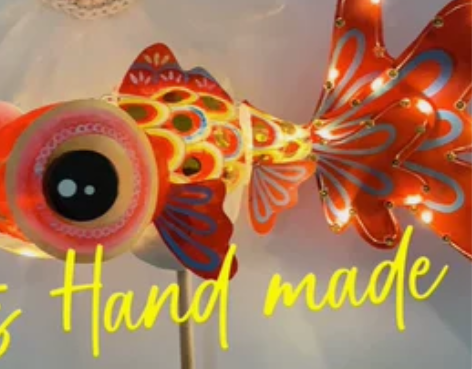 红色金鱼鱼灯 感兴趣的话点“我想要”和我...