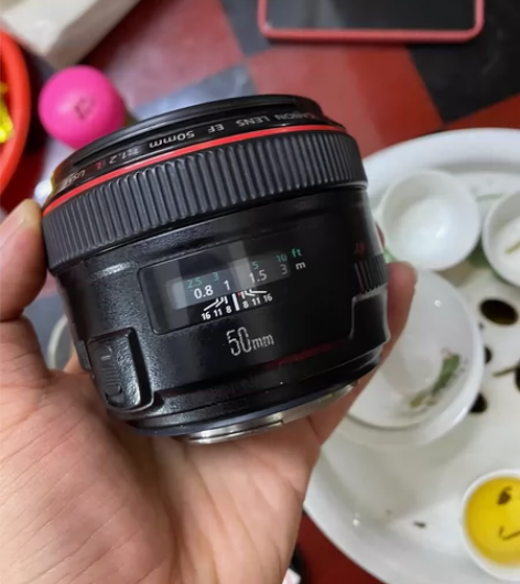 佳能50mm f1.2 50定焦镜头 人像...