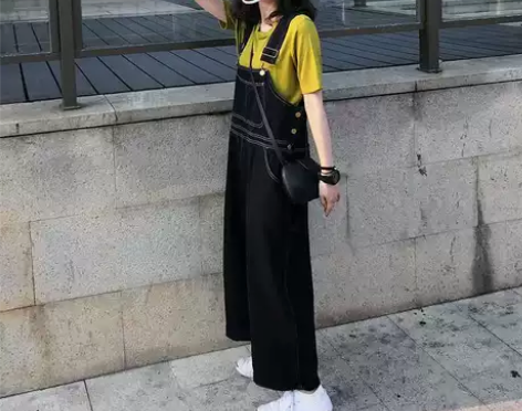 牛仔裤宽松女韩版学生显瘦bf高腰百搭 颜色...