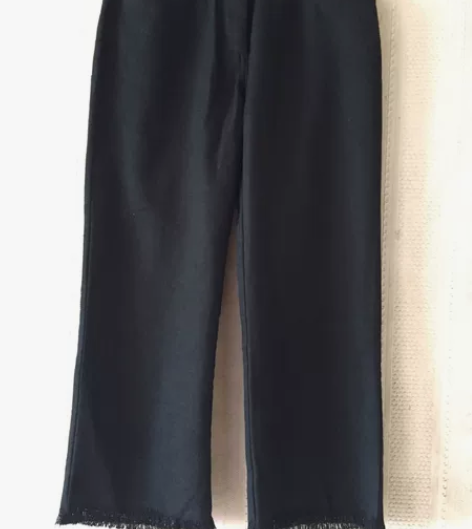 maxmara流苏花边直筒裤阔腿裤 剪标淘...