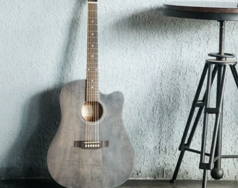 复古色民谣吉他41寸40寸黛青色初学者木吉...