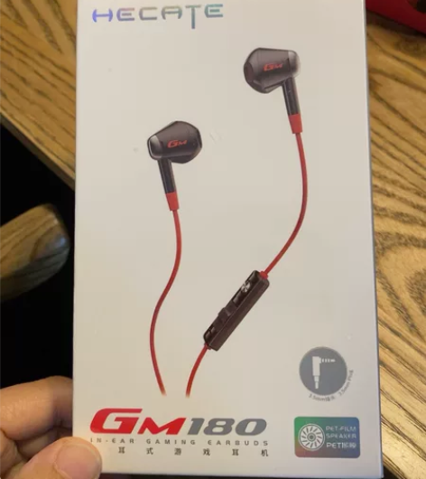 全新漫步者GM180入耳式耳机一副，外包装...