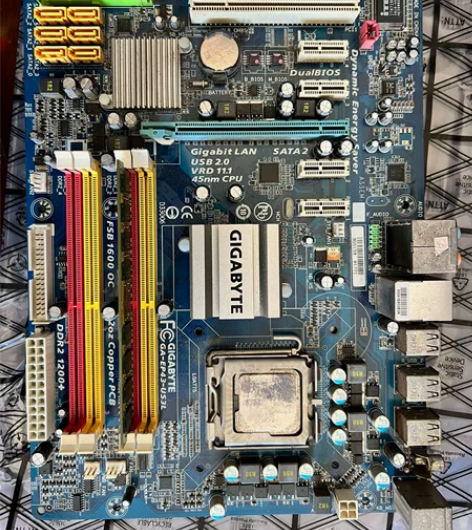 技嘉EP43-US3L主板,E7500,2...