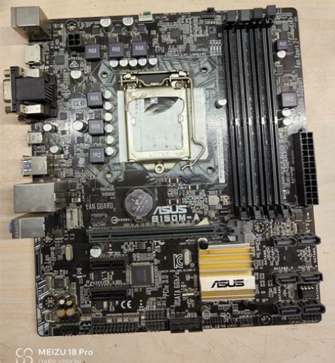 华硕B150M-A主板,功能使用正常。成色...
