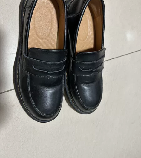 真皮小皮鞋女2022新款中跟乐福单鞋秋季学...