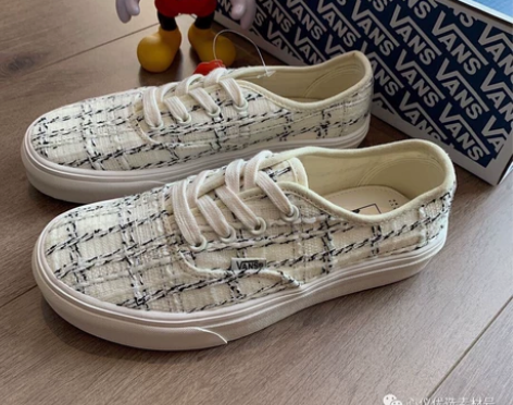 #全新#大码VANS小香风帆布鞋40码40...