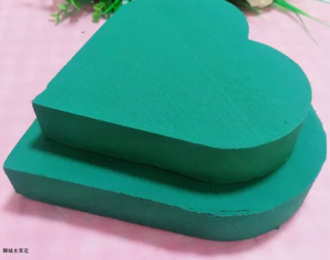 鲜花泥爱心形桃心形花泥水果花底座花店婚庆插...