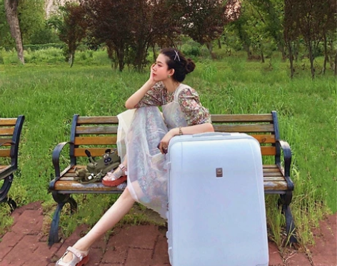 出口日本复古拉杆箱女20超轻万向轮旅行李箱...