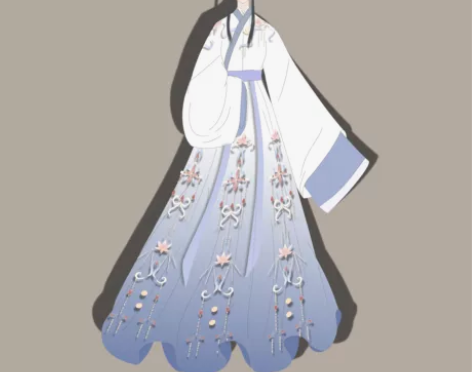 【桃纹樱】幽岚记原创汉服女晋制交领襦裙三件...