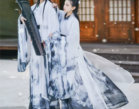 如梦霓裳汉服女齐腰襦裙大袖衫相思引魏晋风水...