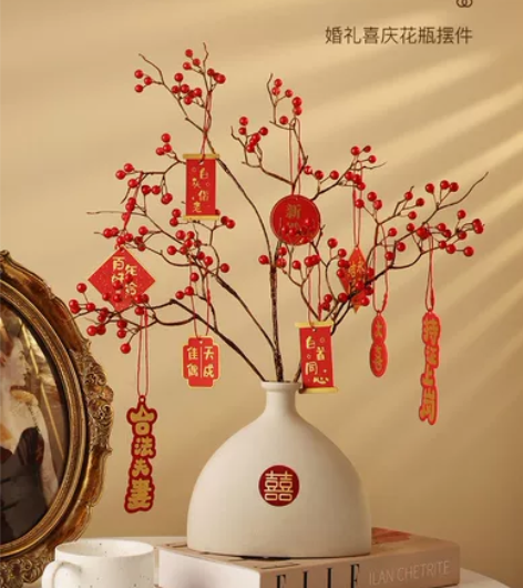 创意仿真花花艺套装花瓶摆件客厅插花婚房布置...