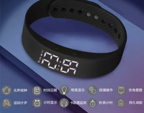 正港ZGO智能运动手环手表男女初中生黑科技...