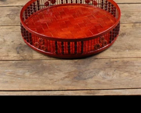 结婚中式红色竹篮，糖果篮子 一个20，一共...