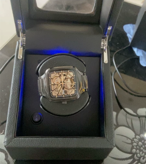 白宇同款RADO雷达表真我系列瑞士黑方方形...