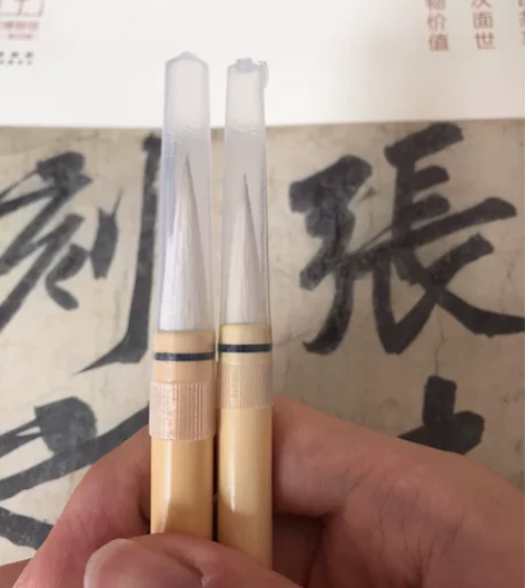 日本定制毛笔古法纯手工兼豪毛笔 小号出锋:...