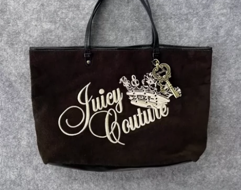 juicy couture橘滋棕色毛巾料丝...