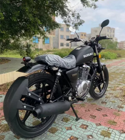 二手摩托车 国三铃木 复古150cc太子黑...