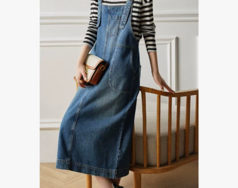 2の自带年轻效果 春季新品棉料 青春中长款...