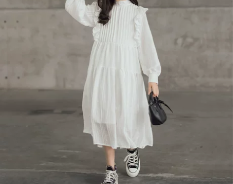 女童连衣裙2022新款时尚气质小仙女中长款...