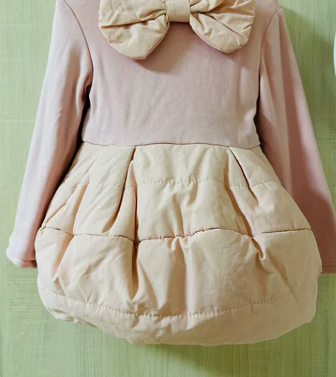 80码 加绒粉色花苞裙 我女儿2岁时候穿过...