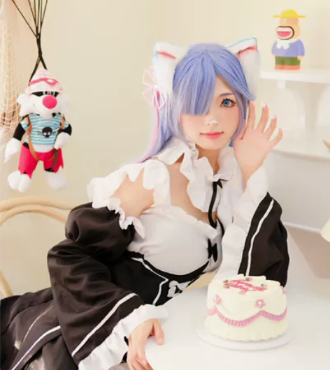 长发蕾姆 毛+耳朵+尾巴+衣服+袖子共20...