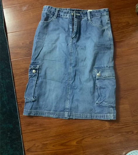 正经千禧年牛仔裙工装风（两件包邮） L码，...