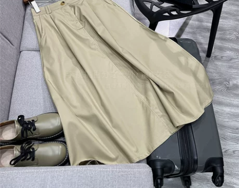 棉+莱赛尔天丝！亲肤透气垂坠~工装风松紧腰...