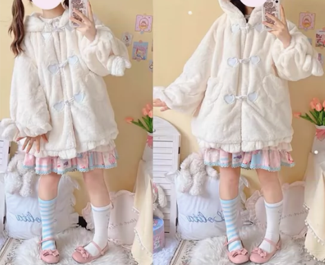 猫芮可Lolita家的小雪豹 长款的 穿一...