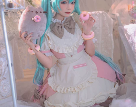 现货ICOS初音cos胖吉猫 奶油蜜桃~软...