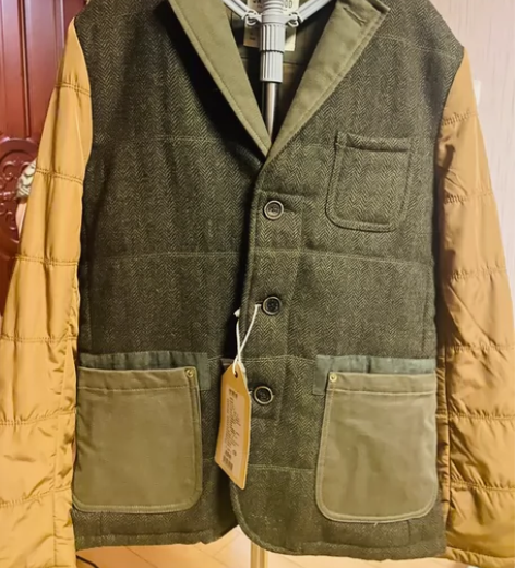男士羊毛休闲西装棉服，175的码子，吊牌价...