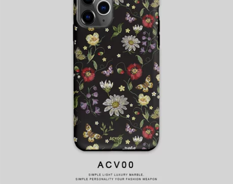 acvoo刺绣蝴蝶艺术 12双层14 x花卉