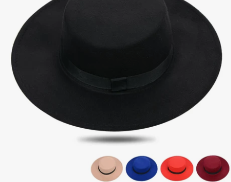 韩版大帽檐礼帽男女春秋英伦宽檐爵士帽复古绅...