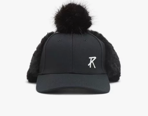 RAPIDO雳霹道冬款黑色带护耳两用雷锋帽...