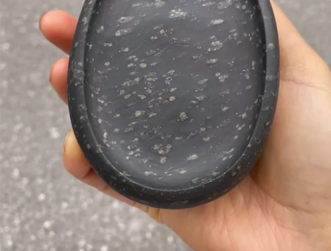 歙砚手把砚星子坑 歙砚，老坑，星子坑，金星...