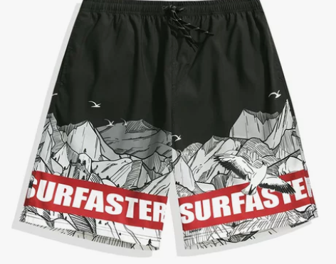 泡温泉游泳裤沙滩裤男海边度假套装防尴尬可下...