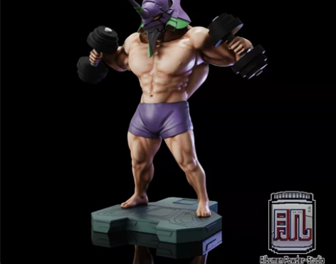 优质版 肌肉初号机 哑铃杠精初号机 成品高...