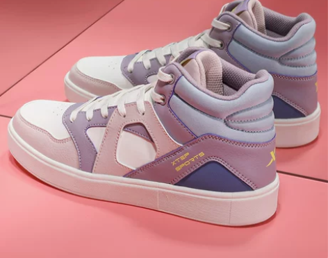 全新！特步女鞋2022新款高帮运动鞋保暖冬...