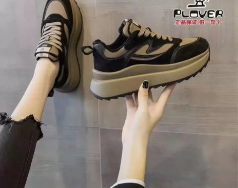 限时特价清仓，啄木鸟厚底老爹鞋女ins潮2...