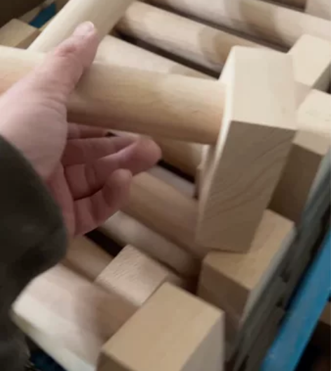 实木榉木俯卧撑支架 榉木木料俄挺支架 倒立...